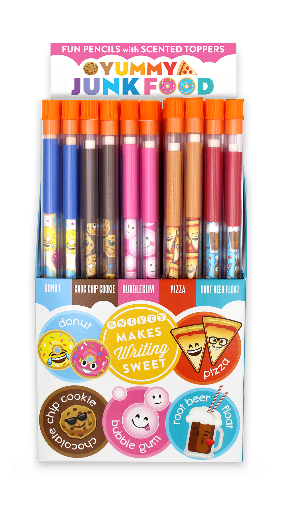 180 Pcs Scented Bookmarks and Scented Pencils with Pencil Toppers Set, 80  Scratch and Sniff Food Bookmarks 60 Fruit Pencil with Eraser 40 Cartoon