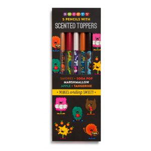 Scented Pencil Toppers with Monster Themed Pencils (5 Pack)-0