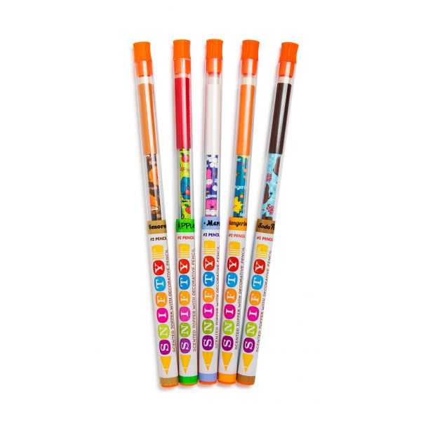 Scented Pencil Toppers with Monster Themed Pencils (5 Pack)-4511