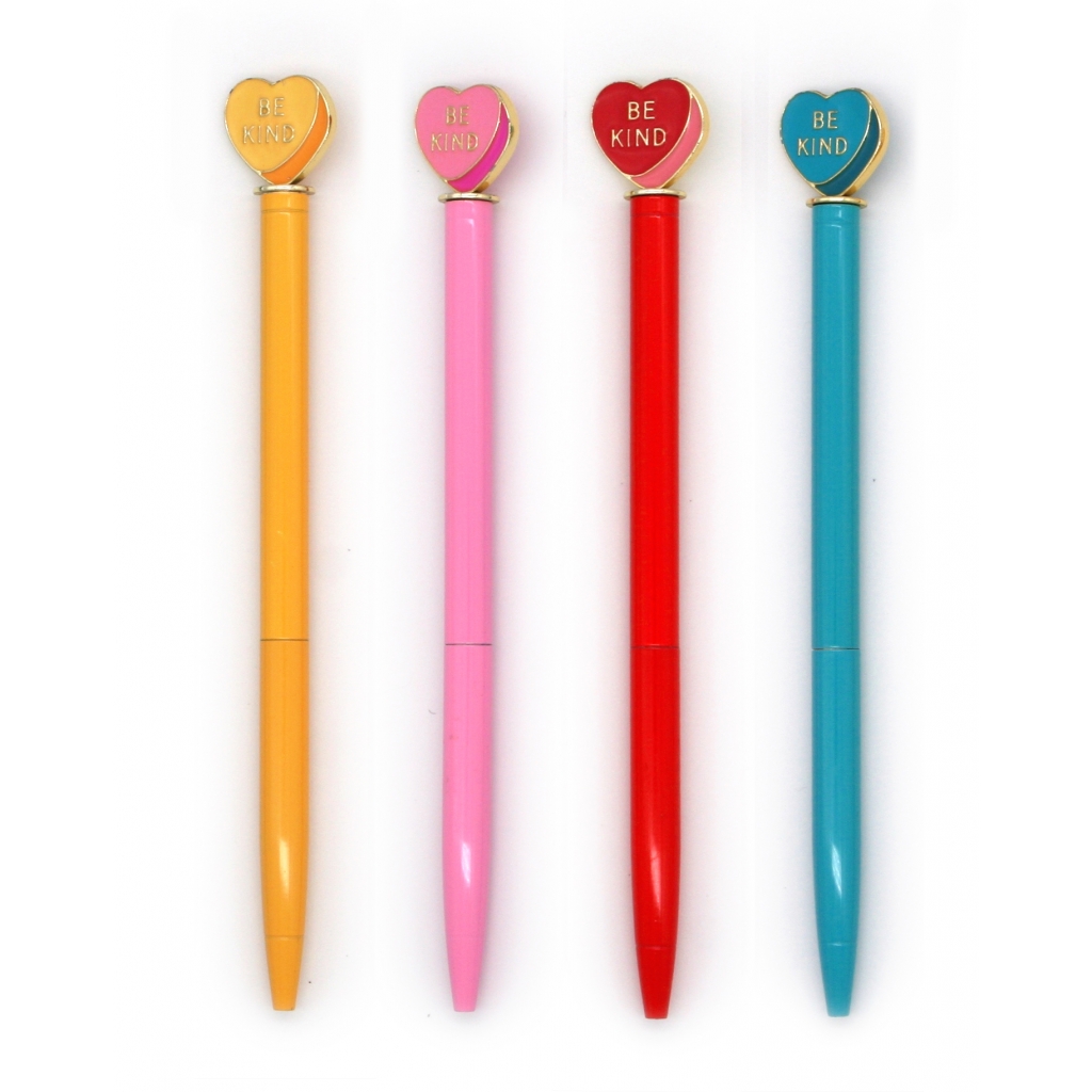 enamel charm pen – be kind set of 4 – Snifty Scented Products