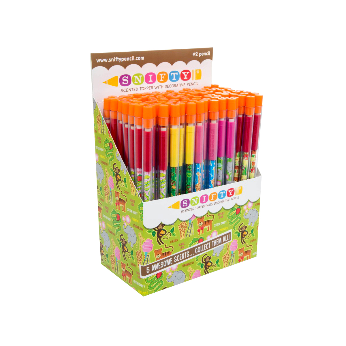 zoo scented pencil toppers - case of 500
