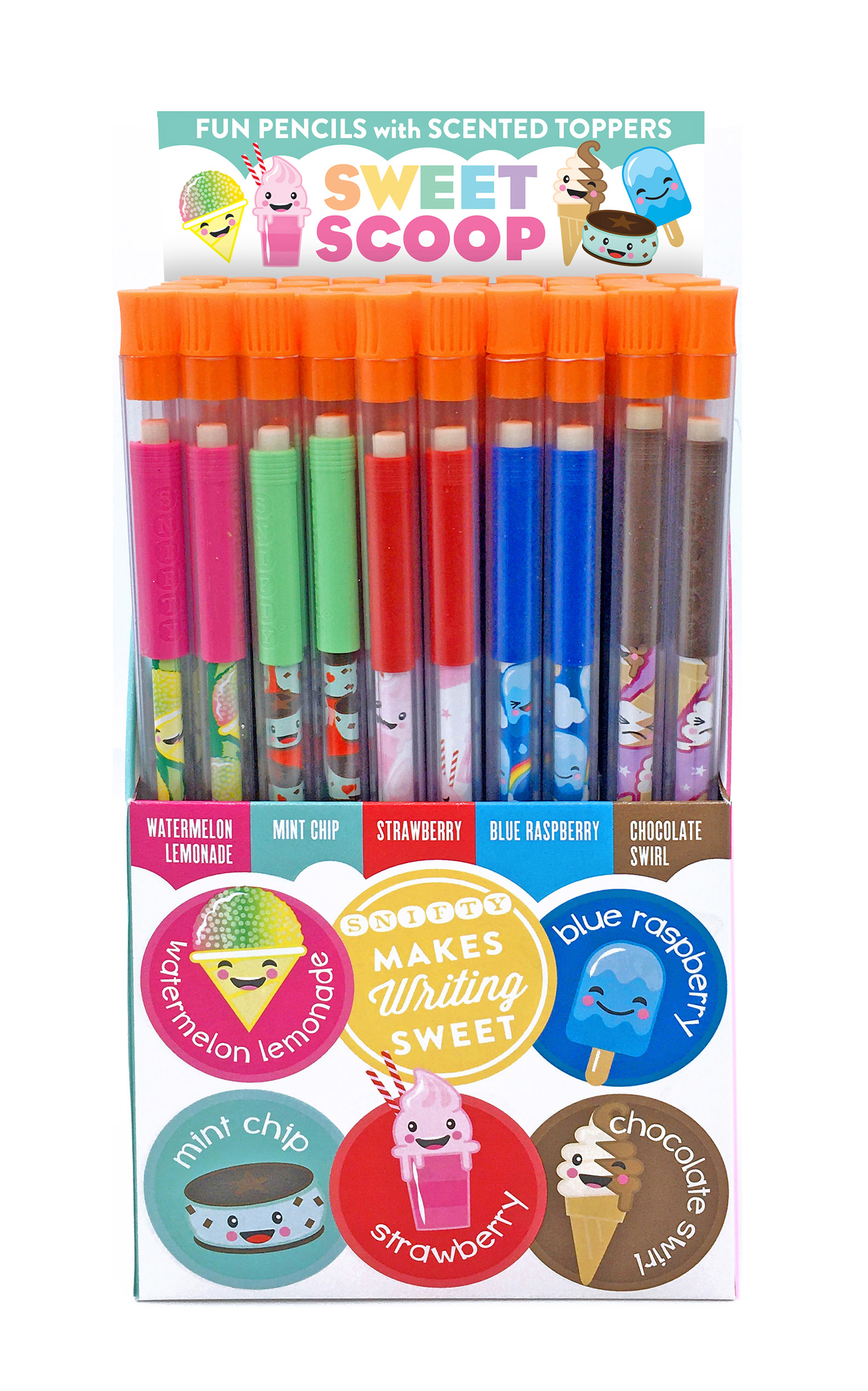Happy Holidays Scented Pencil Toppers 5 Pack - Prestonwood Bookstore