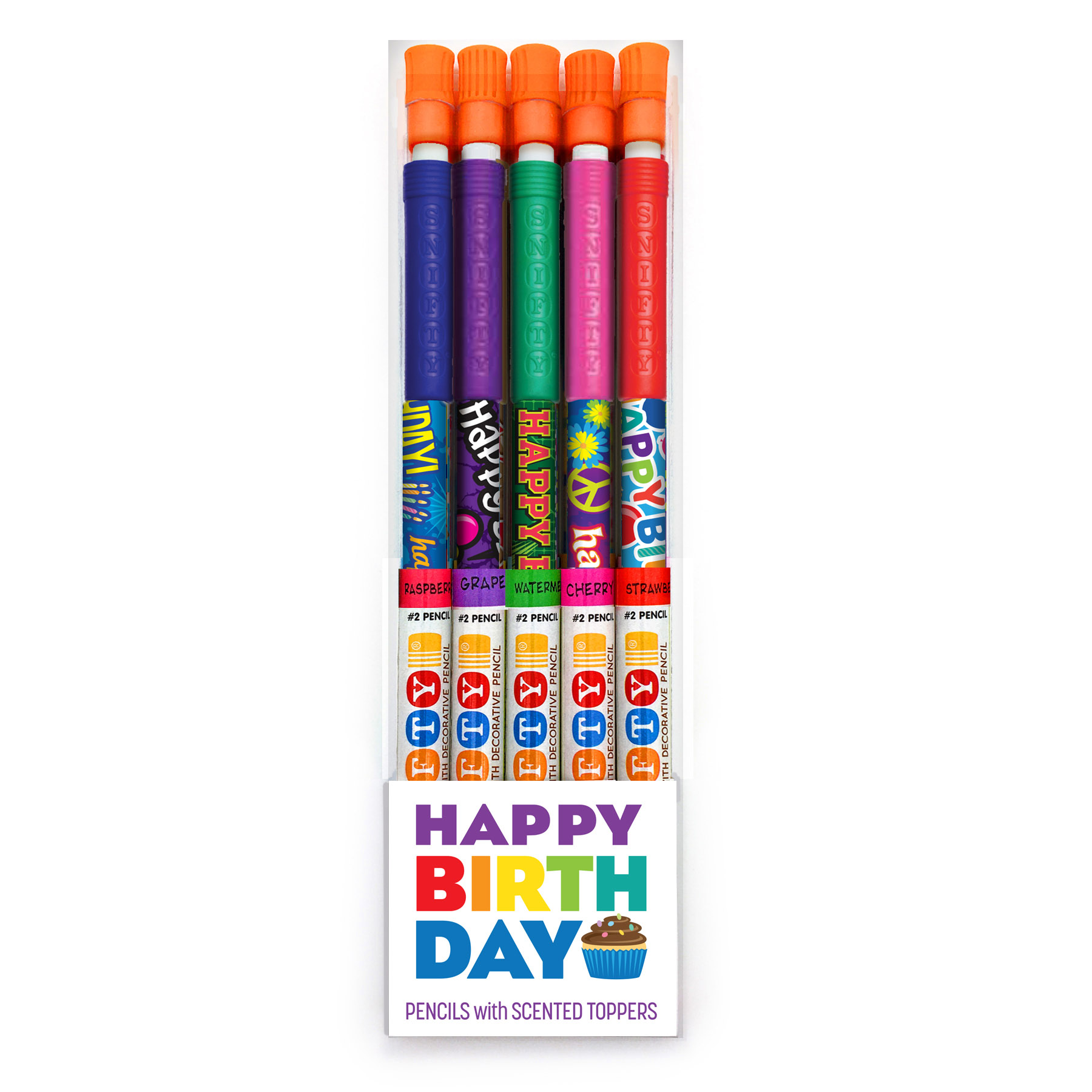 Pizza Scented Pencil Toppers & Emoji Themed Pencils Donut Bubble Gum etc 