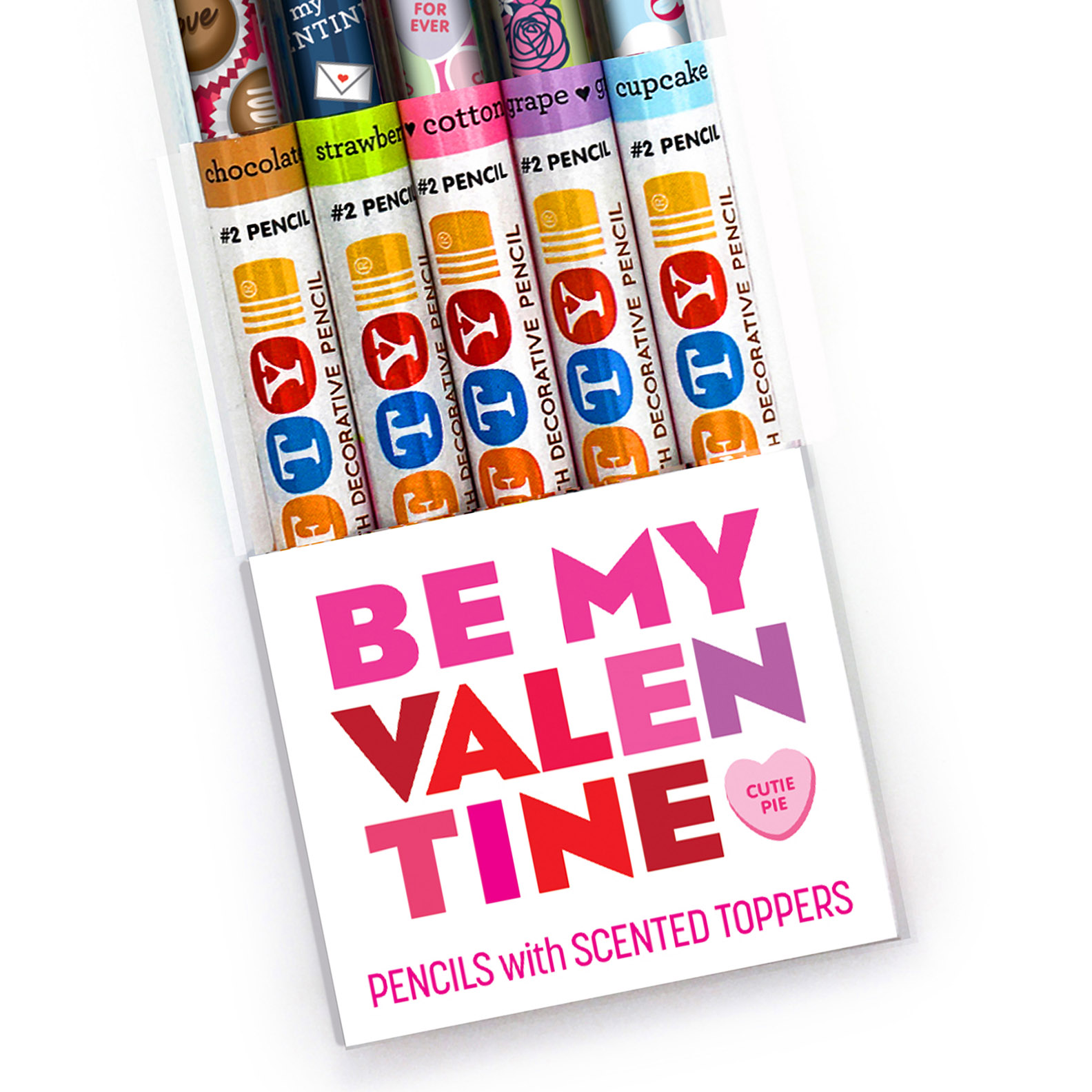 scented pencil toppers display of 100 – valentine – Snifty Scented Products